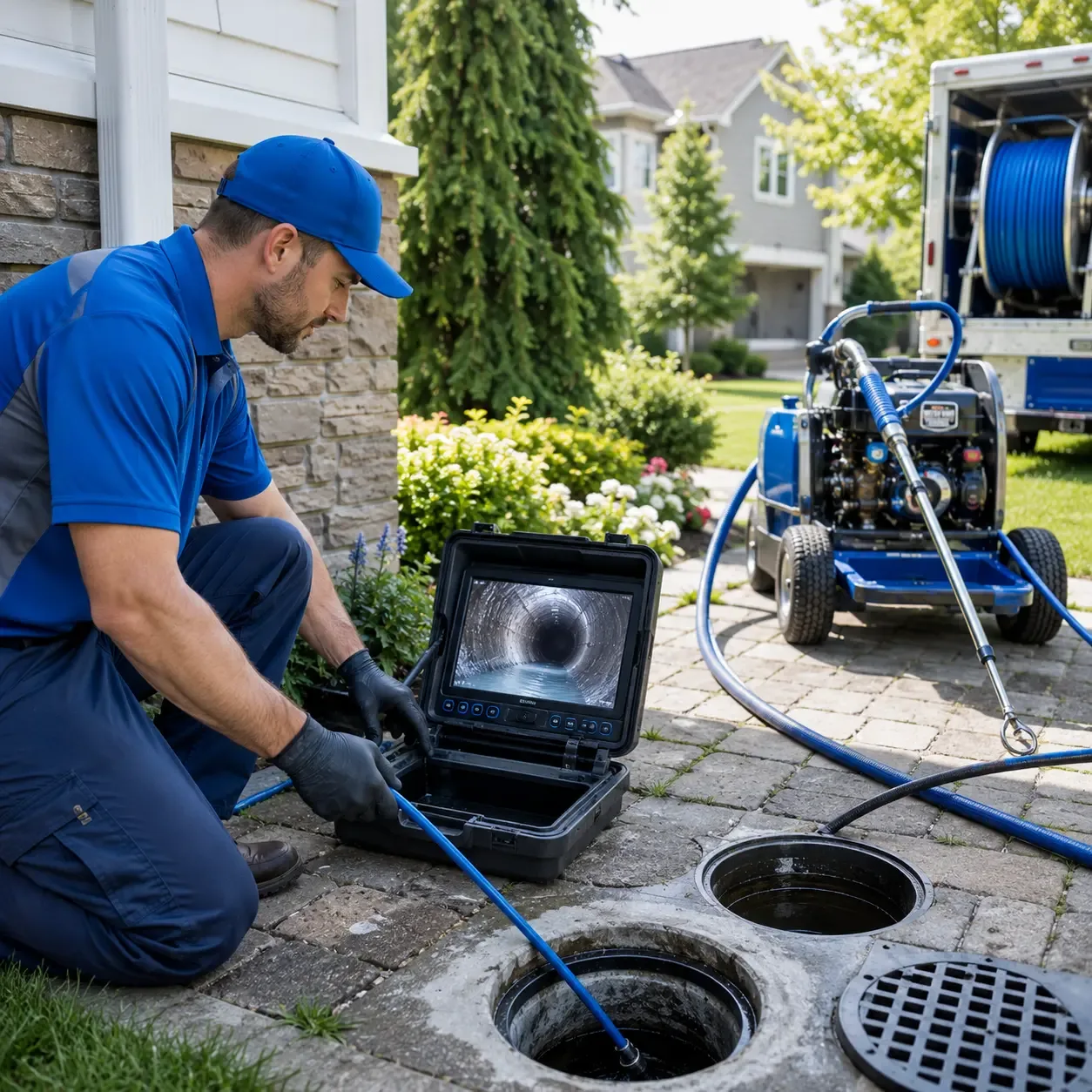 Outdoor drain cleaning professionals serving Marion Heights, PA